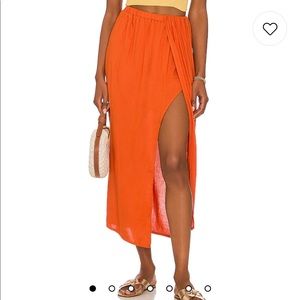 House of Harlow 1960 Corfu Skirt in Rust- XXS